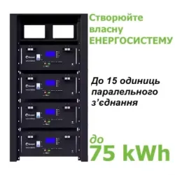 Акумулятор Sunpal Rack-Mounted E1 5kWh 48V 100Ah, пакування пошкоджене, товар цілий.